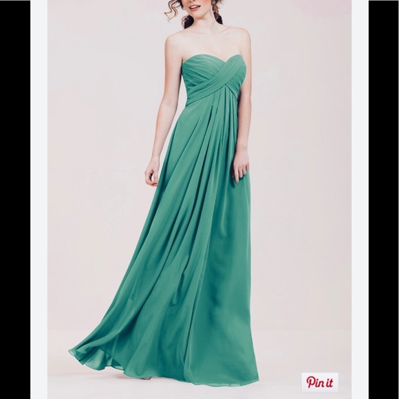 Lagoon green chiffon maxi - Picture 6 of 10